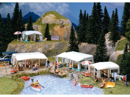 Faller HO Camping-Wohnwagen-Set