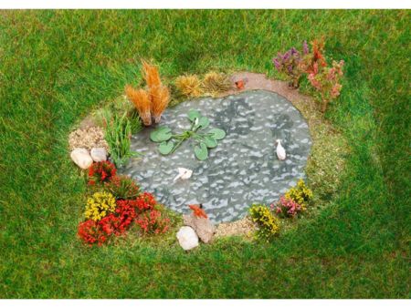Faller   HO  Ziergarten mit Gartenteich