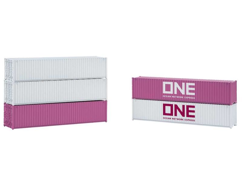 Faller H0 40' Container ONE, 5er-Set