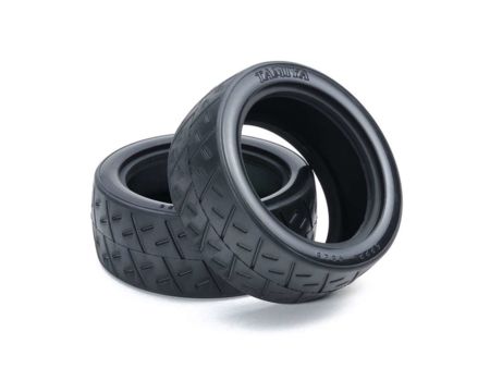 Tamiya 1:10 Reifen (2) Semi Slick 26mm BK