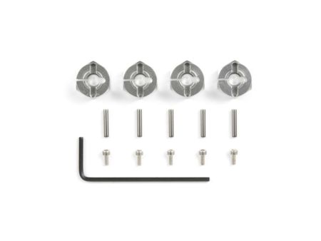 Tamiya Radmitnehmer (4) Alu 6mm silber