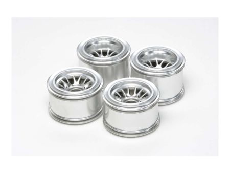 Tamiya F104 Felgen (4) silber für Hohlkammerr.