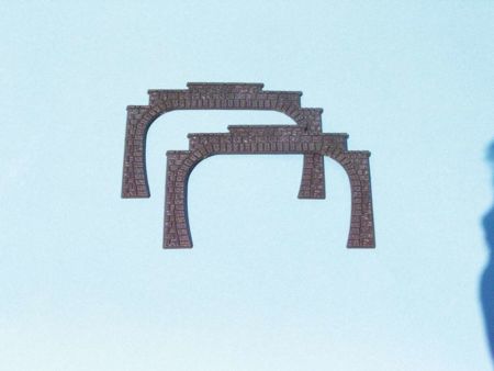Heki  Tunnelportale zweigleisig H0, 2 Stück