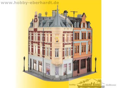 Kibri H0 Stadthaus mit Figur und Hausbeleuchtung