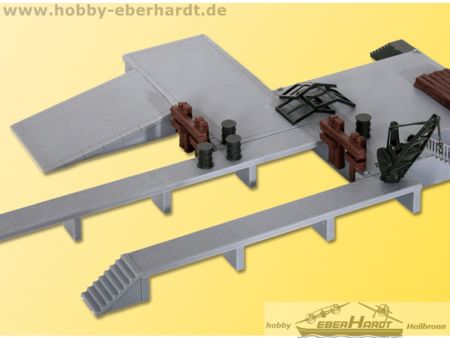 Kibri H0 Deko-Set Laderampen mit Kran