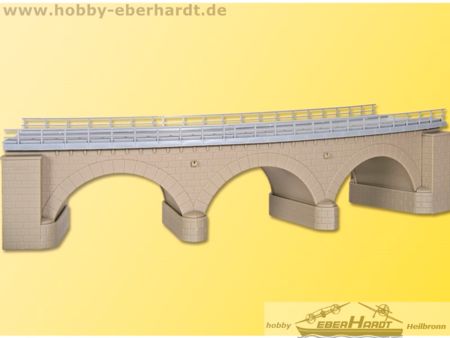 Kibri H0 Steinbogenbrücke mit Eisbrecherpfeilerngebogen, ein