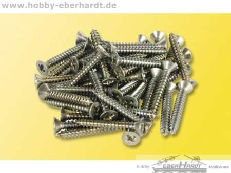 Viessmann H0 Kreuzschlitzschrauben 2,2 x 16 mm, 50 Stück 