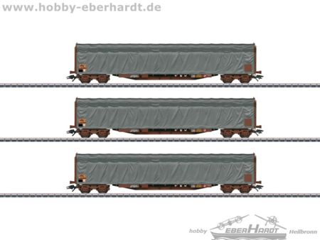 Märklin  HO  Schiebeplanenwagen-Set SNCF