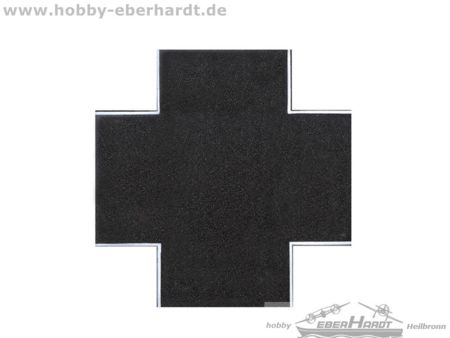 Vollmer H0 Straßenplatte Asphalt aus Steinkunst,X-Kreuzung, 