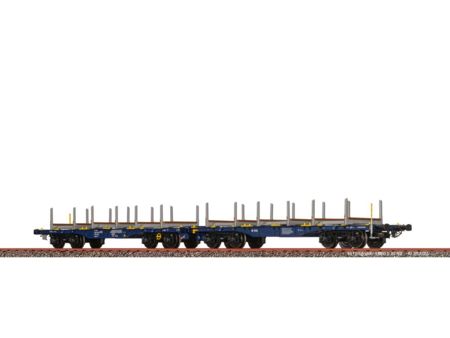 BRAWA  H0 Drehgestellflachwagen Sggrrs VTG VI