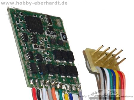 Viessmann H0 Lokdecoder mit Schnittstellenstecker 8-polig