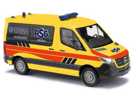 Busch HO MB Sprinter kurz, ASG Ambulan