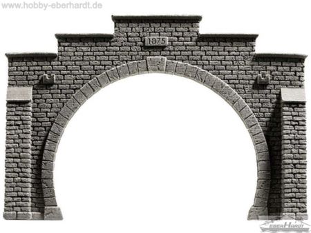 NOCH H0 Tunnel-Portal, 2-gleisig