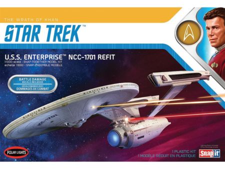POLAR LIGHTS  1/1000 Star Trek USS Enterprise refit Wrath of