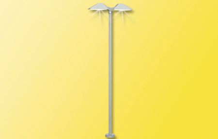 Viessmann H0 Moderne Bahnsteigleuchte doppelt, 2 LEDs weiß