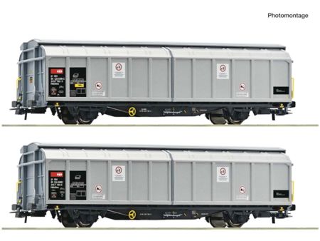 Roco HO 2-tlg. Set: Schiebewandwagen, SBB Cargo