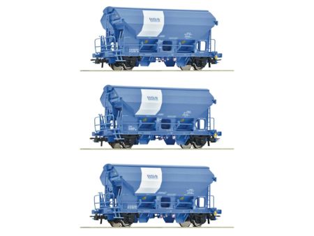 Roco HO 3-tlg. Set: Schwenkdachwagen, Duslo