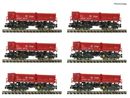 Fleischmann N 6-tlg. Display: Muldenkippwagen, DB AG