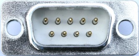 Sub-D Stecker 9-polig, vergoldet 