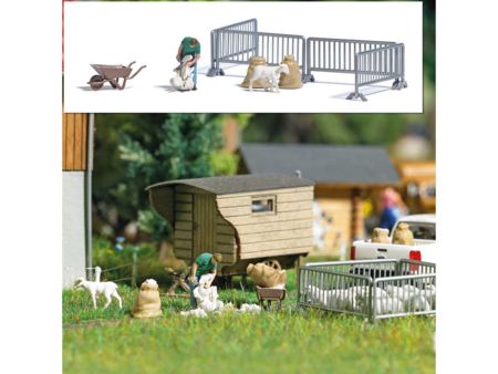 Busch HO Action Set: Schafschur