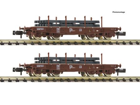 Fleischmann N 2-tlg. Set: Schwerlast-Flachwagen, ÖBB