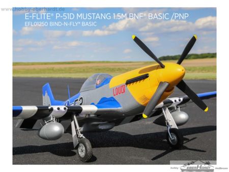 E-flite P-51D Mustang 1.5m BNF Basic