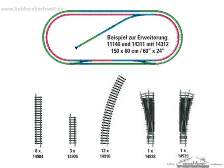 Trix Gleis-Ergänzungspackung H2