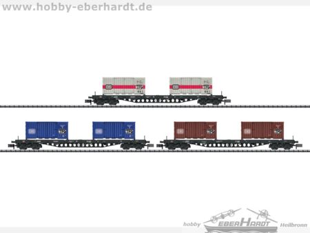 Güterwagen-Set Containertransport