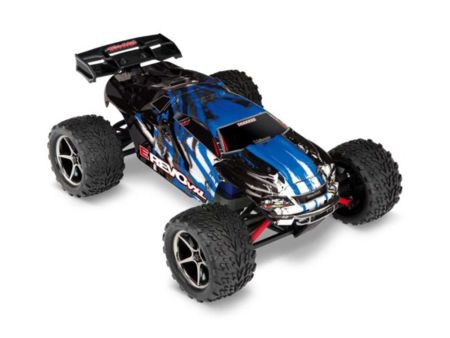 TRAXXAS E-Revo 4x4 VXL  blauX RTR+12V-Lader+Akku