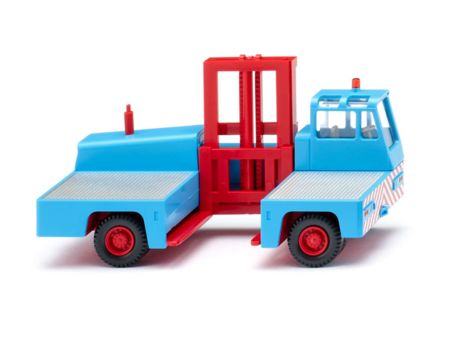 Wiking HO  Seitenstapler - hellblau/rot