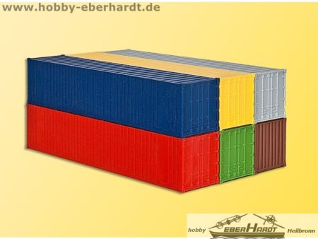 Kibri H0 40-Fuß-Container, 6 Stück 