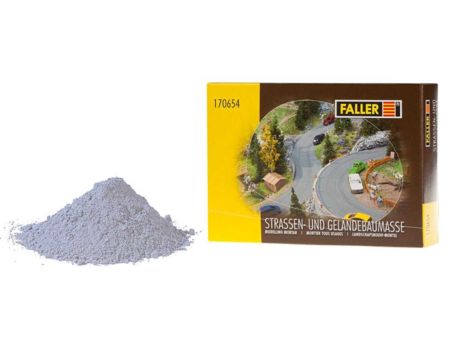 Faller Straßen- und Geländebau-Spachtelmasse, grau, 500 g