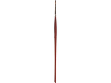 Faller Rundpinsel mit brauner Spitze, synthetisch, Größe 0
