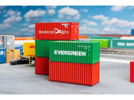 Faller HO 20' Container, 5er-Set