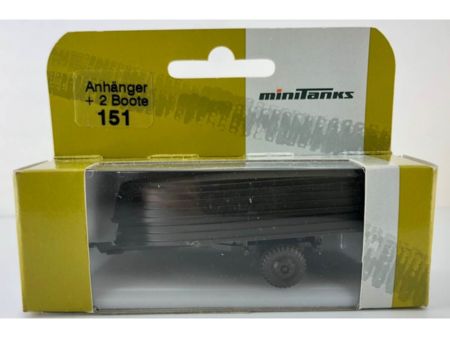 Herpa 741200 Anhänger + 2 Boote     Second hand  SH4322