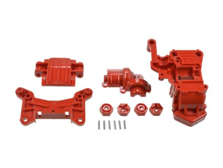 Tamiya TA-01/02 A-Teile Getriebegeh. vorne rot