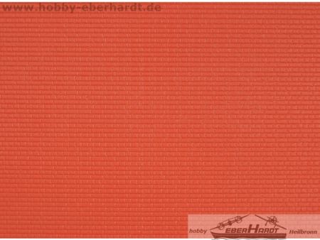 Kibri H0 Backstein-Kreuzverbund-Platte,L ca. 20 x B 12 cm