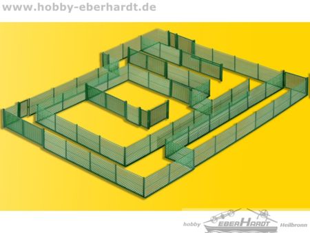 Kibri H0 Maschendrahtzaun, grün