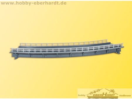 Kibri H0 Stahlträgerbrücke gebogen, eingleisig 