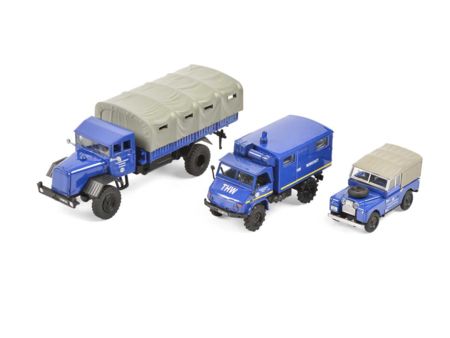 Schuco 3er-Set THW, Land Rover, Unimog 404, MB LG 315 1:87