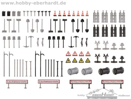 Vollmer H0 Deko-Set Feuerwehr