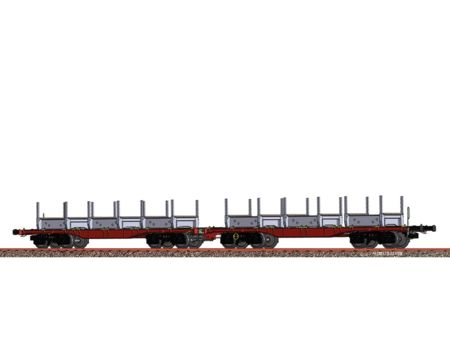 BRAWA  H0 Drehgestellflachwagen Sggrrs ÖBB VI