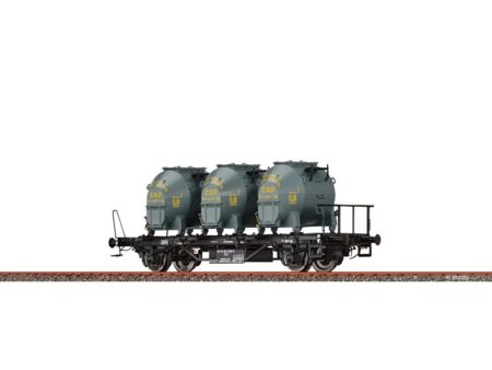 BRAWA  H0 Behältertragwagen BTs 30 CSD IV