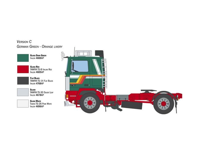 Italieri 1:24 Volvo F-12 Intercooler Low Roof