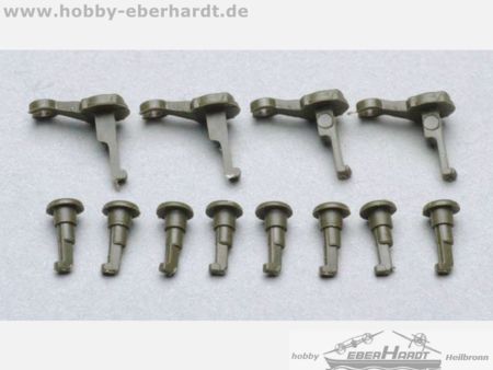 Piko Gegenkurbel (4 x) mit Kurbelbolzen (8 x) (ölig)