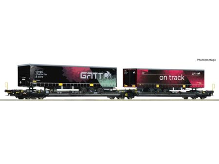 Roco HO Doppeltaschen-Gelenkwagen T3000e, TX Logistik