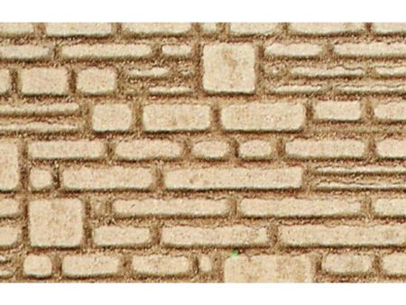 Heki  behauene Natursteinmauer H0/TT, 28x14 cm, 2 Stück