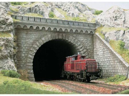 Busch Tunnelportal 2-gl H0         
