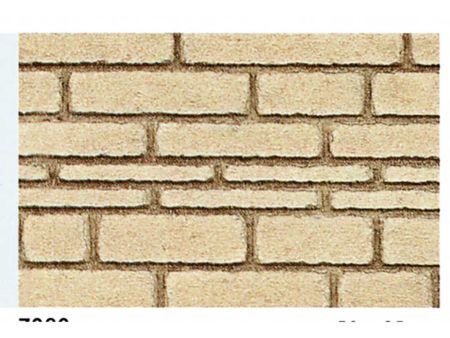 Heki  behauene Natursteinmauer 0/1/H0, 50x25 cm, 2 Stück