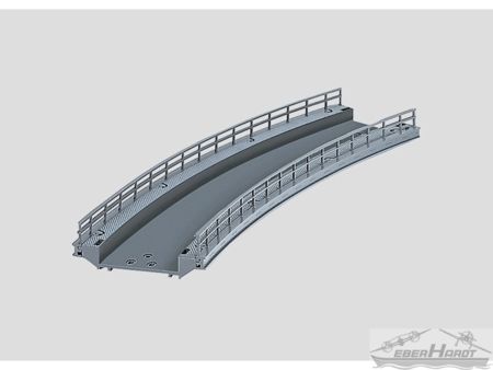 Märklin  HO  Rampenstück geb. r 437,5 mm